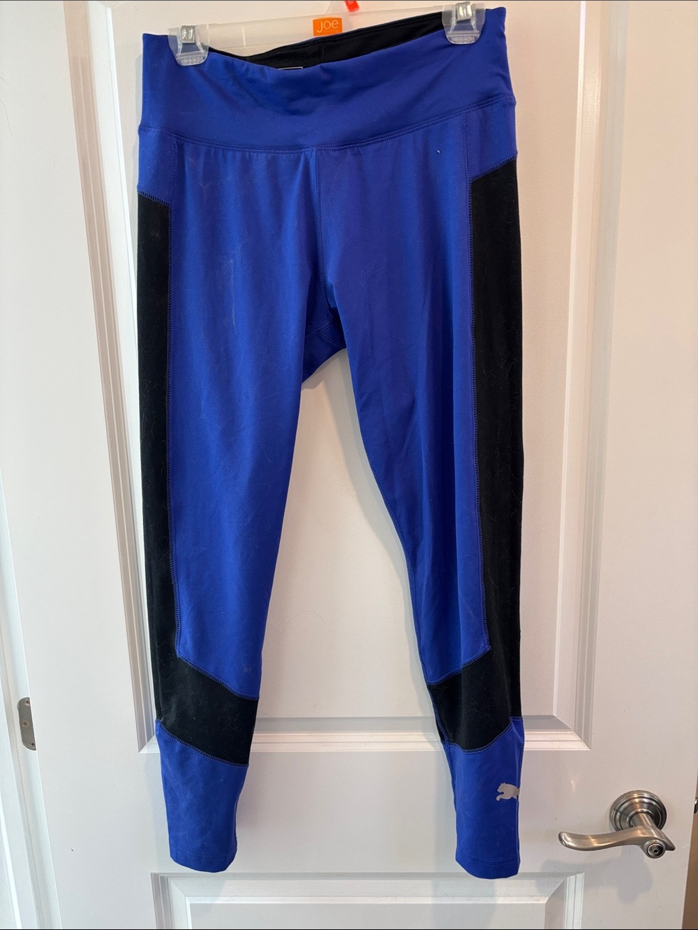 Puma Royal Blue and Black Girls' Performance Leggings